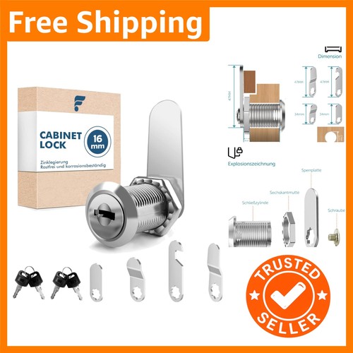 16mm chrome plated cabinet - 16mm, chrome-plated