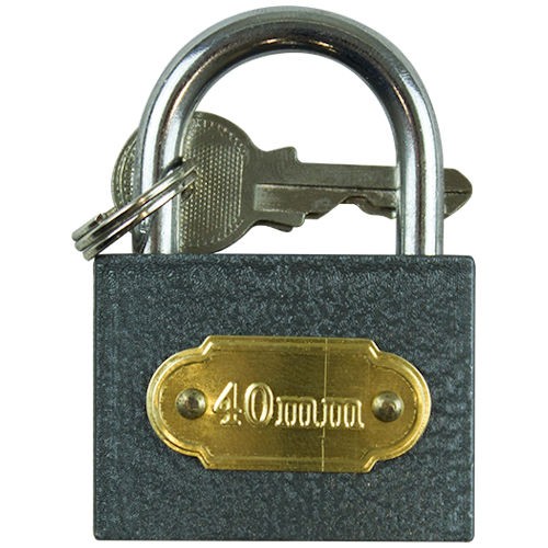 Cast iron padlock - iron,
