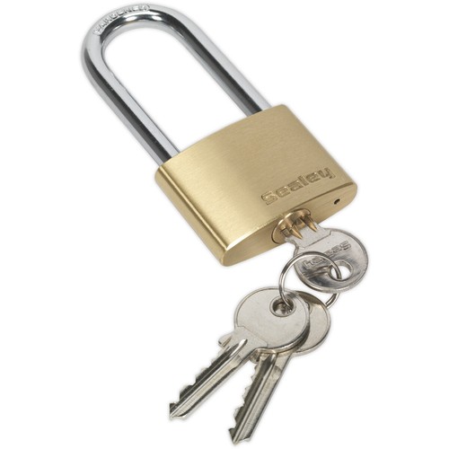 50mm solid brass - 50mm, padlock