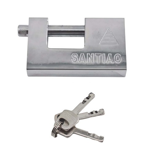Heavy duty steel padlock - duty, 100mm